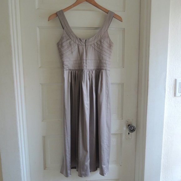 BCBGeneration Silver Gray Cocktail Party Dress Stitched Bodice 2 - Picture 6 of 10